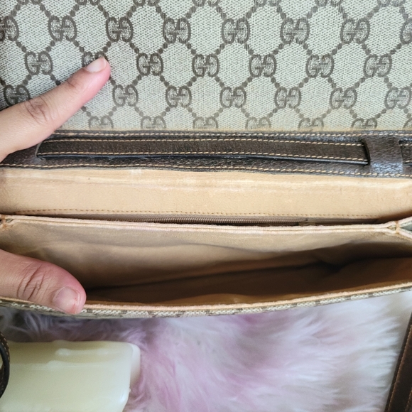 100% Authentic gucci vintage GG canvas crossbody bag - Picture 9 of 13